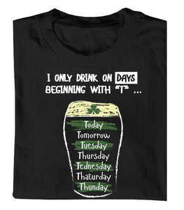 DRINKING DAYS Mens T-Shirts Cara Craft 