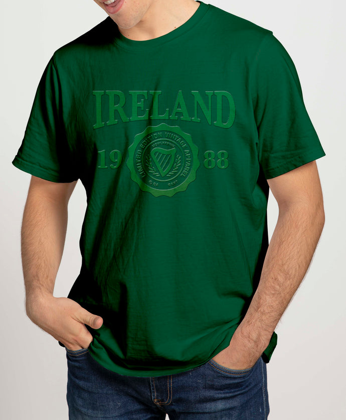 IRELAND 1988 Mens T-Shirts Cara Craft S BOTTLE GREEN 