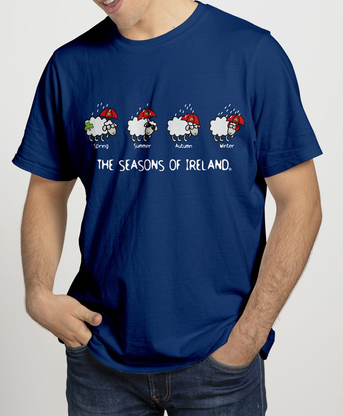 SEASONS OF IRELAND LINE Mens T-Shirts Cara Craft S NAVY 