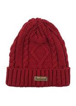 Load image into Gallery viewer, Glenrua Knitted Beanie Hats Glenrua Knitted Beanie Hats Cara Craft Burgundy 
