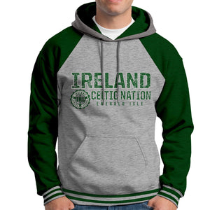 IRELAND CELTIC NATIONS Men Hoodies Cara Craft XS BOTTLE GREEN 