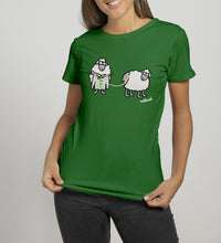 Load image into Gallery viewer, SHEEP KNITTING Ladies T-Shirts Cara Craft S KELLY GREEN 
