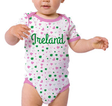 Load image into Gallery viewer, ALL OVER SHAMROCK BABIES Cara Craft 0-6 Pink 
