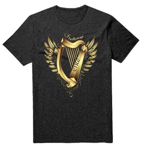 IRELAND HARP WINGS Mens T-Shirts Cara Craft 