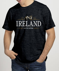 IRELAND CELTIC NATION V2 Mens T-Shirts Cara Craft S BLACK 