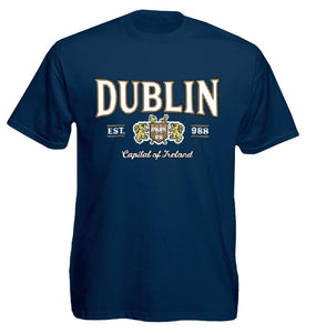 DUBLIN CAPITAL EST.988 Mens T-Shirts Cara Craft 