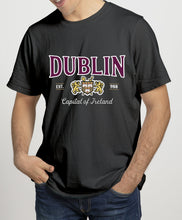 Load image into Gallery viewer, DUBLIN CAPITAL EST.988 Mens T-Shirts Cara Craft S CHARCOAL 
