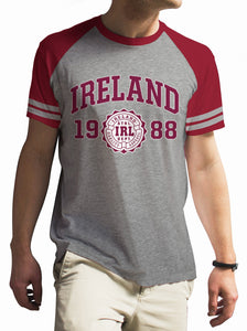 IRELAND APPAREL 88 Mens T-Shirts Cara Craft XS BURGUNDY 