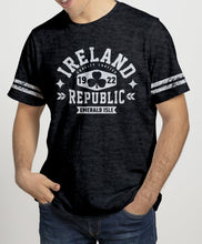 Load image into Gallery viewer, IRELAND REPUBLIC SHAMROCK Mens T-Shirts Cara Craft S BLACK 
