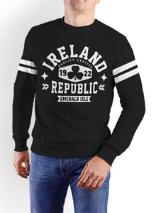 IRELAND REPUBLIC SHAMROCK Men Sweat Shirts Cara Craft XS BLACK 