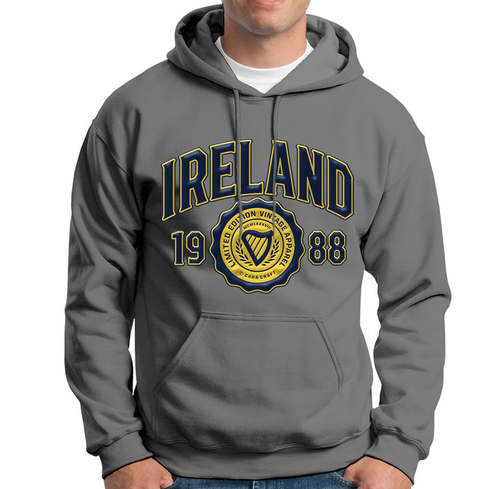 IRELAND APPAREL FLOCK Men Hoodies Cara Craft S GREY 