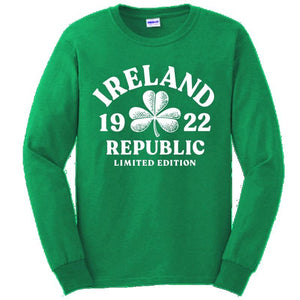 IRELAND DISTRESSED SHAMROCK Mens T-Shirts Cara Craft 