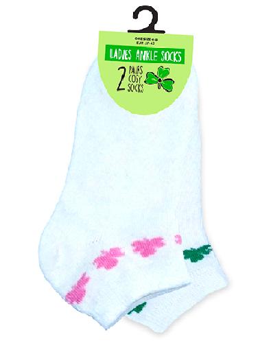 SHAMROCKS Socks Cara Craft WHITE 