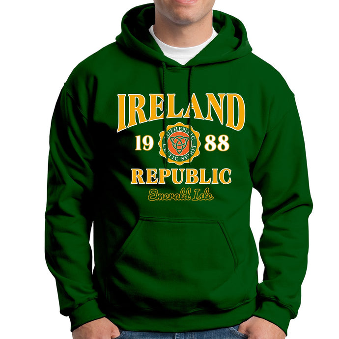 IRELAND CELTIC SPIRIT Men Hoodies Cara Craft S BOTTLE GREEN 