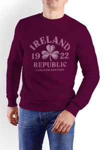 IRELAND REPUBLIC 1922 Men Sweat Shirts Cara Craft S BURGUNDY 