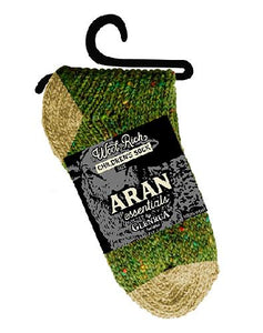 ARAN KIDS SOCKS Socks Cara Craft BOTTLE GREEN 