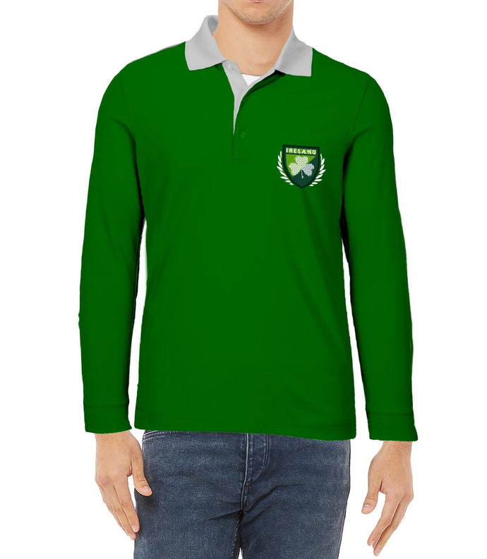IRELAND SHAMROCK LAURELS Mens T-Shirts Cara Craft S KELLY GREEN 