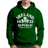 IRELAND DISTRESSED SHAMROCK Men Hoodies Cara Craft S BOTTLE GREEN 