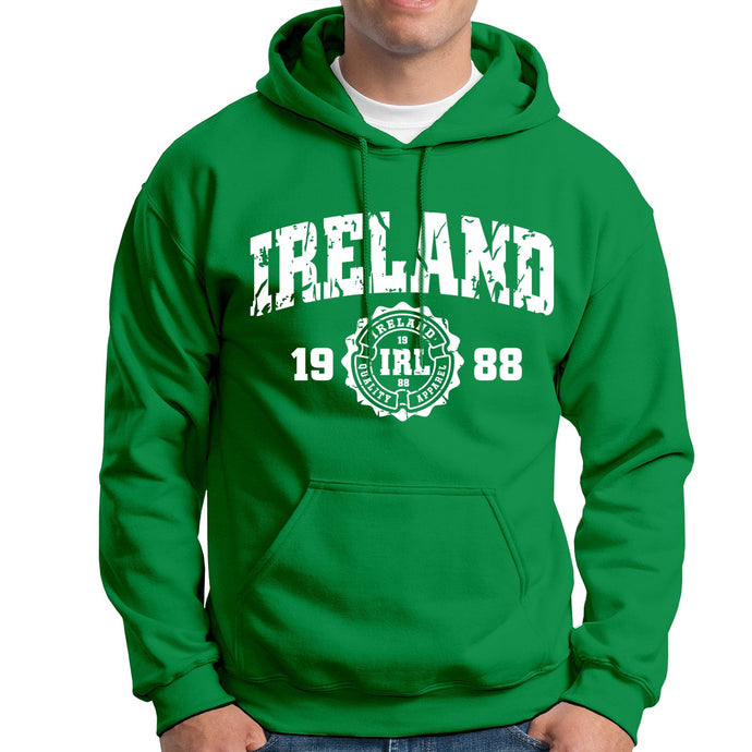 IRELAND APPAREL 88 Men Hoodies Cara Craft S Green 