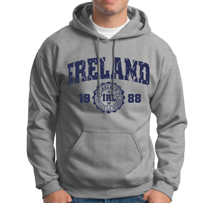 IRELAND APPAREL 88 Men Hoodies Cara Craft S GREY 