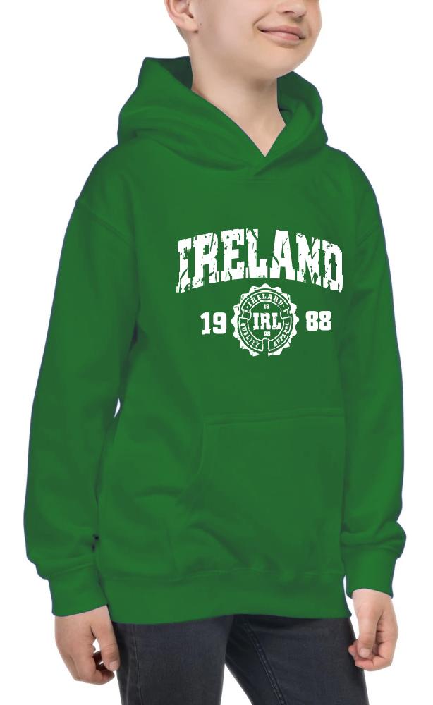 IRELAND APPAREL 88 Children Classic Hoodie Cara Craft 12 Green 