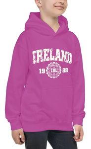 IRELAND APPAREL 88 Children Classic Hoodie Cara Craft 12 Pink 