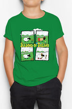Load image into Gallery viewer, SEASONS OF IRELAND Children Classic T-Shirt Cara Craft 12 Green 
