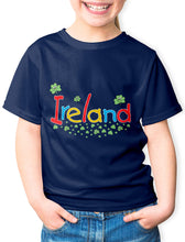 Load image into Gallery viewer, SMILING SHAMROCKS Children Classic T-Shirt Cara Craft 12 Navy 

