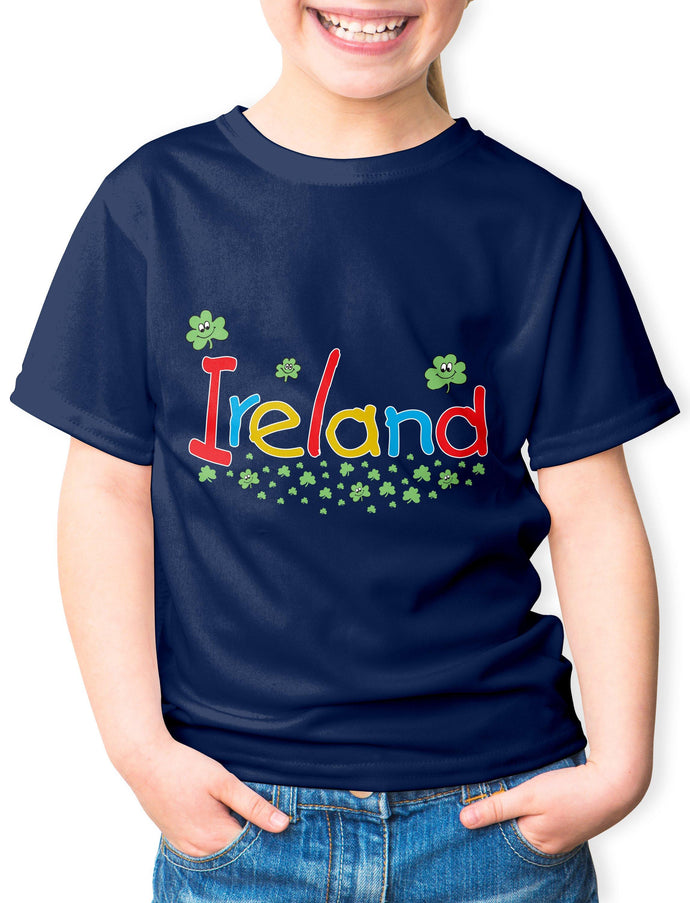 SMILING SHAMROCKS Children Classic T-Shirt Cara Craft 12 Navy 