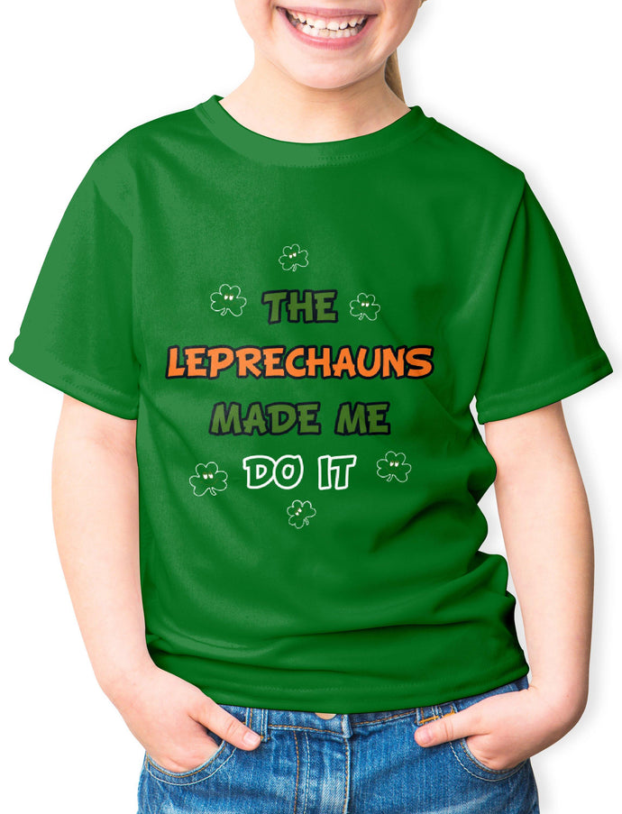 LEPRECHAUNS MADE ME V2 Children Classic T-Shirt Cara Craft Green 2-3 