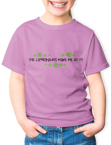 LEPRECHAUNS MADE ME DO IT Children Classic T-Shirt Cara Craft 12 Pink 