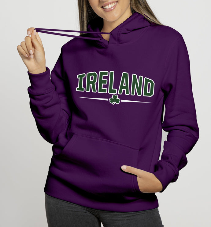 IRELAND BAR SHAMROCK LADIES HOODIES Cara Craft S PLUM 