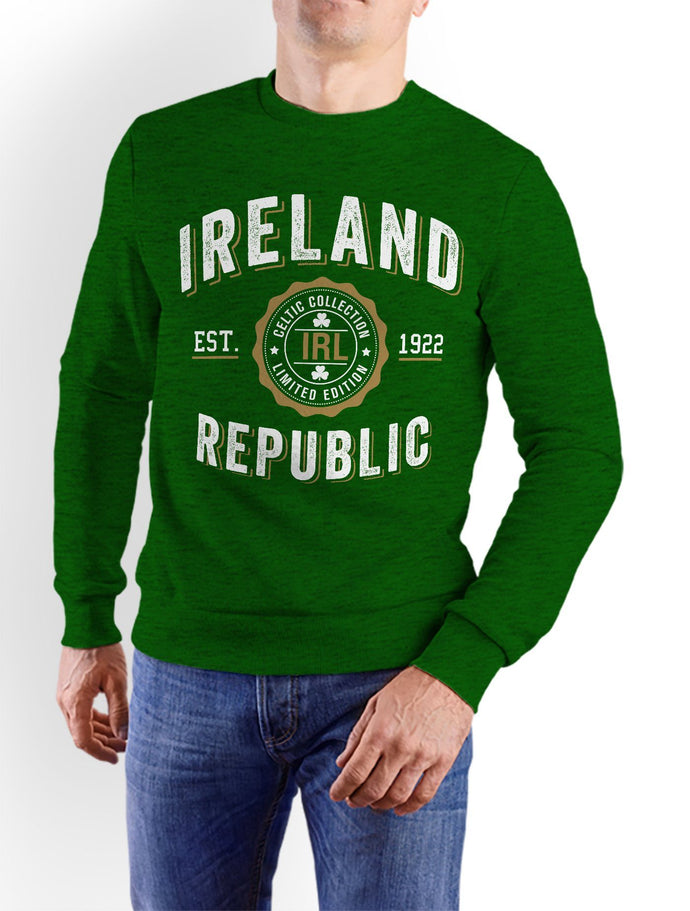 IRELAND NFL STAMP Men Sweat Shirts Cara Craft S Bottle Green 