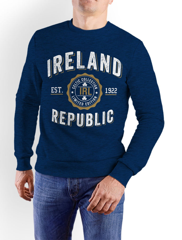 IRELAND NFL STAMP Men Sweat Shirts Cara Craft XS NAVY 