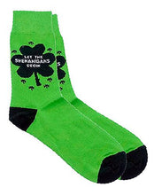 Load image into Gallery viewer, LET THE SHENANIGANS BEGIN Socks Cara Craft GREEN 

