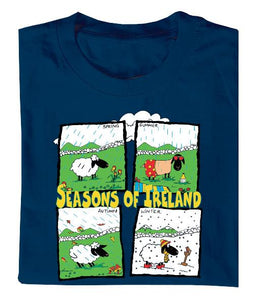 SEASONS OF IRELAND Mens T-Shirts Cara Craft 