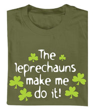 Load image into Gallery viewer, LEPRECHAUNS MAKE ME DO IT Mens T-Shirts Cara Craft 
