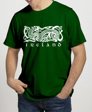 Load image into Gallery viewer, CELTIC DOG V2 Mens T-Shirts Cara Craft S BOTTLE GREEN 
