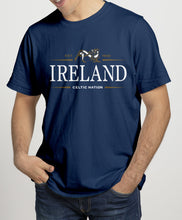 Load image into Gallery viewer, IRELAND CELTIC NATION V2 Mens T-Shirts Cara Craft S NAVY 
