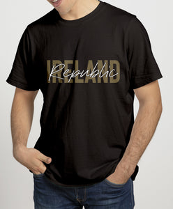 IRELAND GOLD SIGNATURE Mens T-Shirts Cara Craft S BLACK 