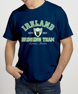 IRELAND DRINKING TEAM Mens T-Shirts Cara Craft S OLIVE 