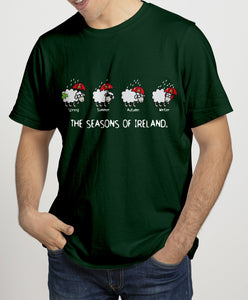 SEASONS OF IRELAND LINE Mens T-Shirts Cara Craft S BOTTLE GREEN 