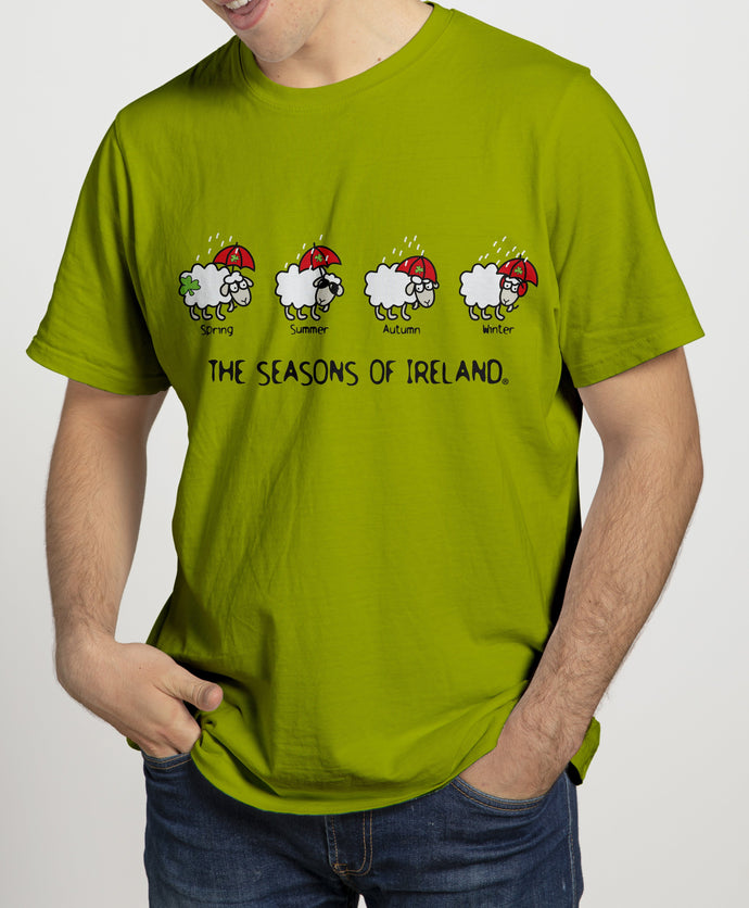 SEASONS OF IRELAND LINE Mens T-Shirts Cara Craft S KIWI 