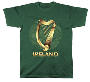 IRELAND CELTIC HARP Mens T-Shirts Cara Craft 