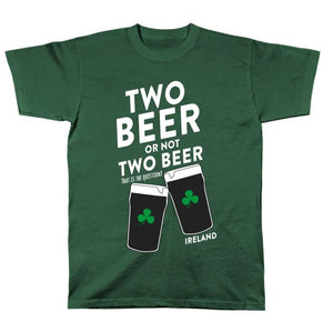 TWO BEER OR NOT TWO BEER Mens T-Shirts Cara Craft 