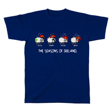 Load image into Gallery viewer, SEASONS OF IRELAND LINE Mens T-Shirts Cara Craft S NAVY 
