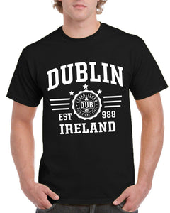 DUBLIN STRIPES Mens T-Shirts Cara Craft S BLACK 
