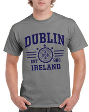 Load image into Gallery viewer, DUBLIN STRIPES Mens T-Shirts Cara Craft S GREY 
