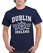 Load image into Gallery viewer, DUBLIN STRIPES Mens T-Shirts Cara Craft S NAVY 
