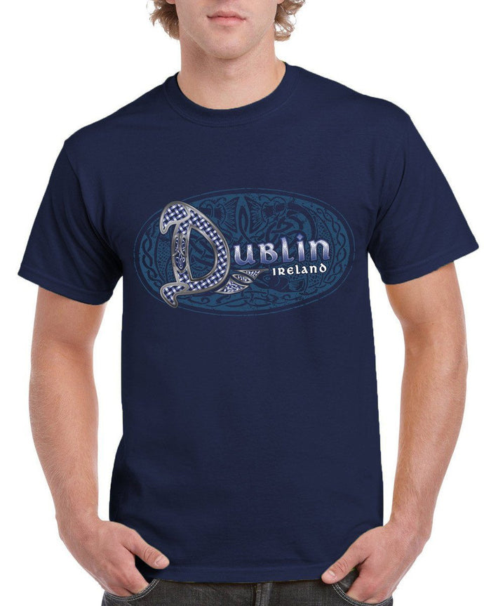 DUBLIN IRELAND Mens T-Shirts Cara Craft S NAVY 